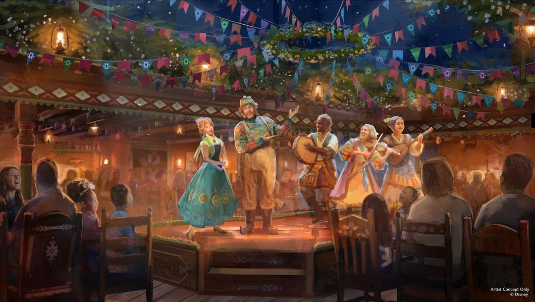 Oaken’s Table: A Frozen Family Feast will feature "Frozen" characters like Oaken, Anna and Kristoff aboard the Disney Believe.